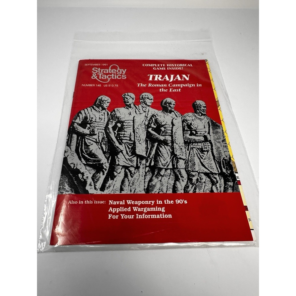 Strategy and Tactics Magazine #145 Sept. 1991 Trajan Plus Game NEW Unpunched